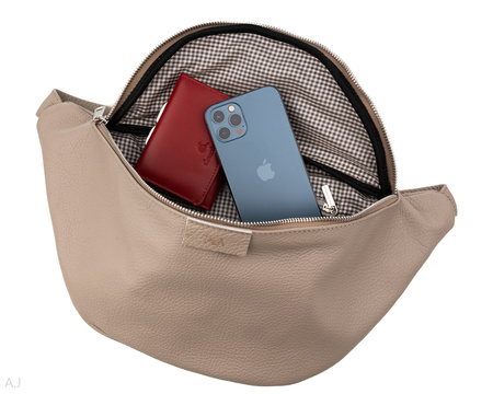 Saszetka damska skórzana S-PA L beż