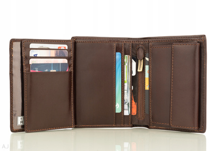 Portfel męski skórzany Canaletto P-1555 brązowy