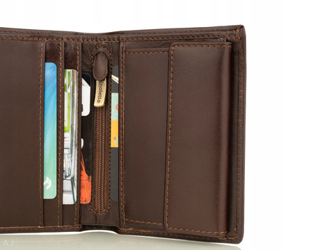 Portfel męski skórzany Canaletto P-1555 brązowy
