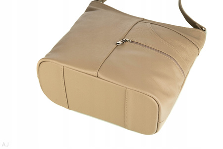 Torebka damska skórzana T-JD beż