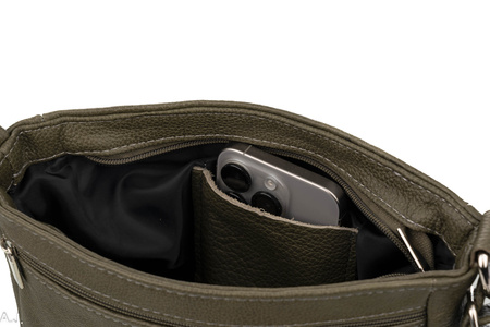 Torebka damska skórzana T-IWBA oliwka