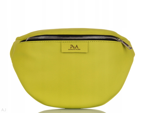 Saszetka damska skórzana S-PA seledynowa