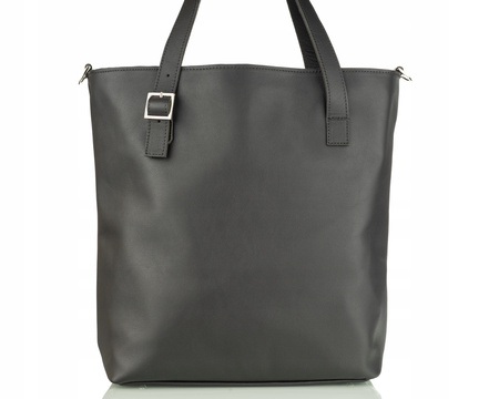 Torebka damska skórzana T-PRA Grafitowa