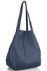 Worek damski skórzany T-ISL granatowy