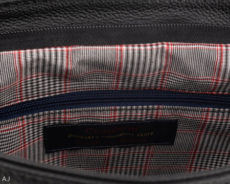 Torebka damska skórzana Canaletto elegancka T-601 czarna