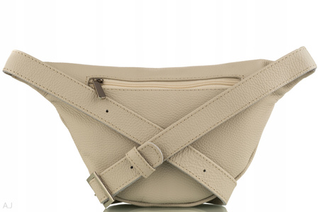 Saszetka damska skórzana S-PA jasny beż