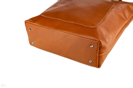 Torebka damska skórzana T-PRA camel