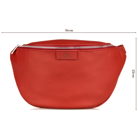 Saszetka damska skórzana S-PA L czerwony