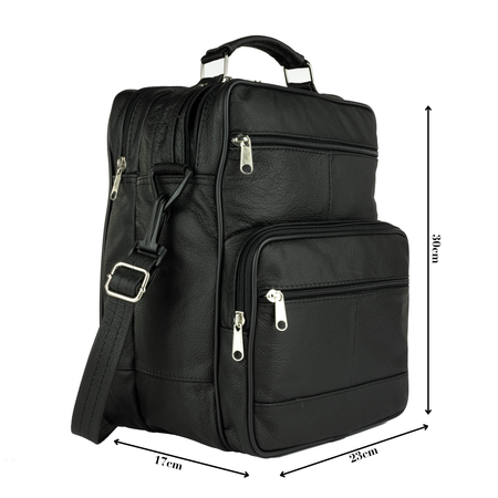 Torba męska skórzana T-11 czarna