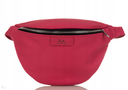 Saszetka damska skórzana S-PA fuksja