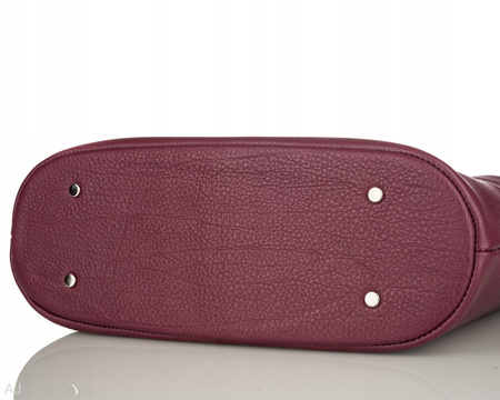 Worek damski skórzany Canaletto T-920 śliwka