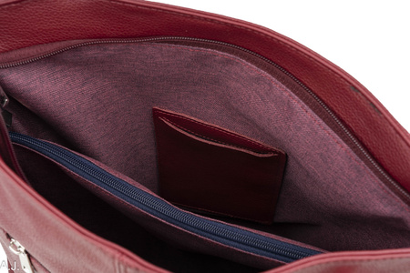 Torba męska skórzana Canaletto T-940 bordo