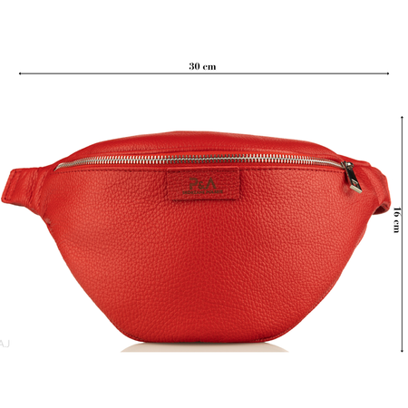 Saszetka damska skórzana S-PA czerwona