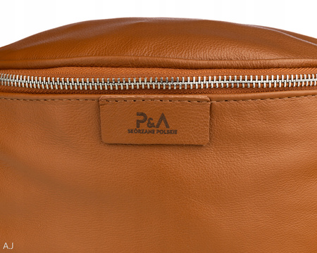 Saszetka damska skórzana S-PA camel