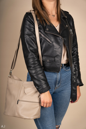 Torebka damska skórzana T-JD3Z czarna