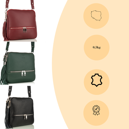 Torebka damska skórzana Canaletto T-840 szary