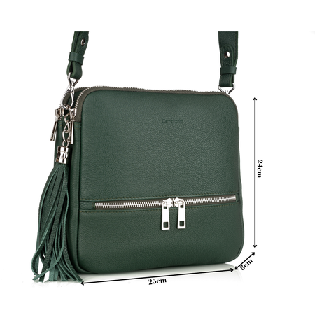 Torebka damska skórzana Canaletto T-840 zielony