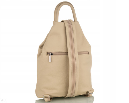 Plecak damski skórzany PL-LED beż
