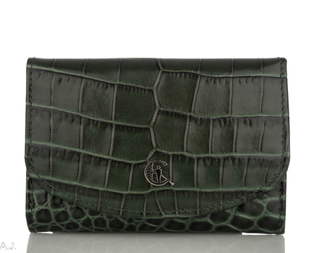 Portfel damski skórzany Canaletto P-1201 zielony