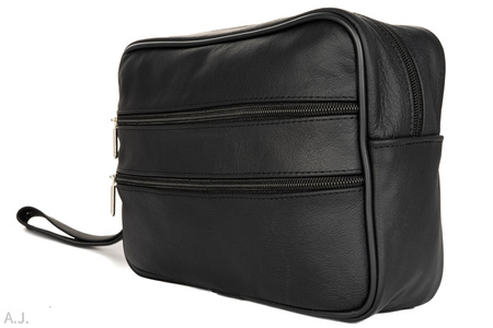 Saszetka męska skórzana S-MICHB1 Czarna