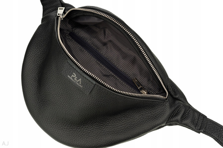 Saszetka damska skórzana S-PA czarna