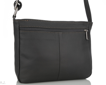 Torebka damska skórzana T-IWBA ciemny szary