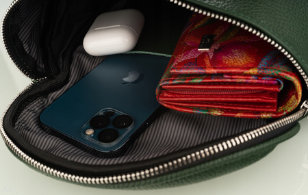 Torebka damska skórzana T-BAL zielona