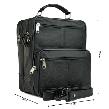 Torba męska skórzana T-17 czarna