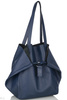 Worek damski skórzany T-ISL granatowy