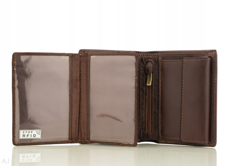 Portfel męski skórzany Canaletto P-1555 brązowy