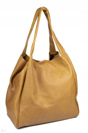 Worek damski skórzany T-EFE+ Camel