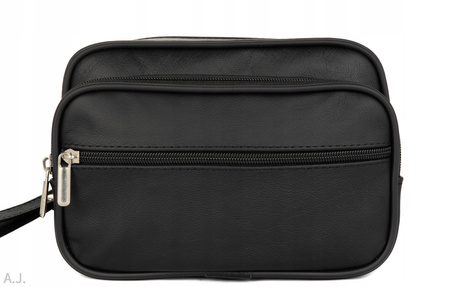 Saszetka męska skórzana S-LES2 czarna