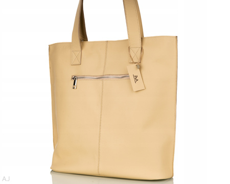 Torebka damska skórzana T-NAT beż