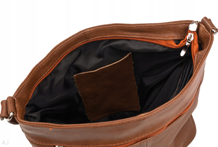 Torebka damska skórzana T-LB brąz