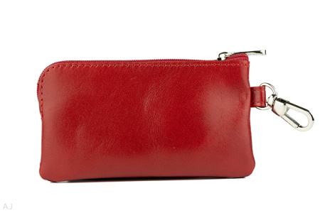 Etui na klucze skórzane P-67 czerwony