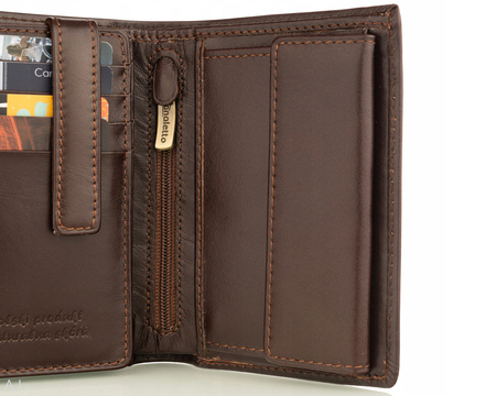 Portfel męski skórzany Canaletto P-1555 brązowy