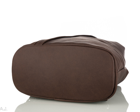 Plecak damski skórzany PL-LED brąz