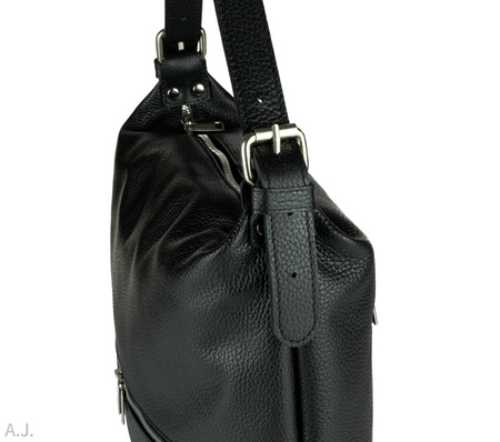 Torebka damska skórzana Canaletto T-920 czarna