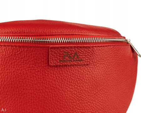 Saszetka damska skórzana S-PA czerwona