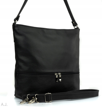 Torebka damska skórzana T-LB czarna