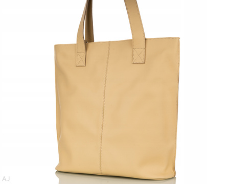 Torebka damska skórzana T-NAT beż