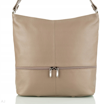 Torebka damska skórzana T-LB beż