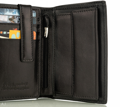 Portfel męski skórzany Canaletto P-1555 czarny