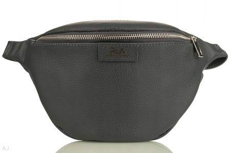 Saszetka damska skórzana S-PA szary