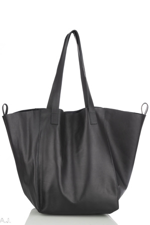 Worek damski skórzany T-ISL popiel