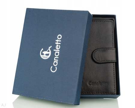 Portfel męski skórzany Canaletto P-1505/A czarny