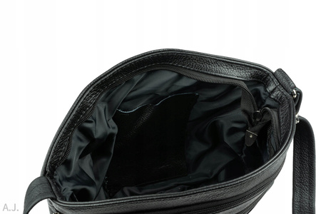 Torebka damska skórzana T-ZOWA czarna