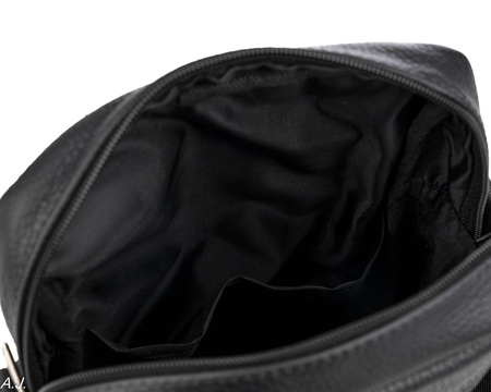 Listonoszka męska skórzana T-SEB czarna