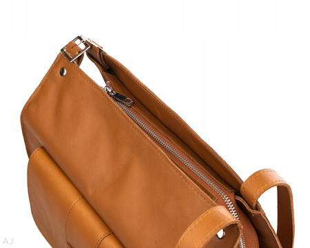 Torebka damska skórzana T-WEN camel