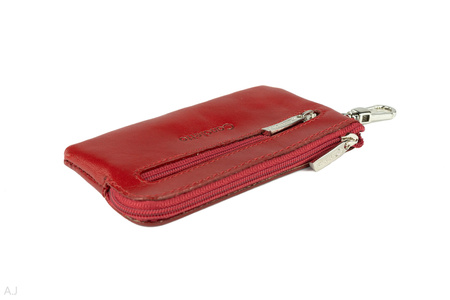 Etui na klucze skórzane P-67 czerwony